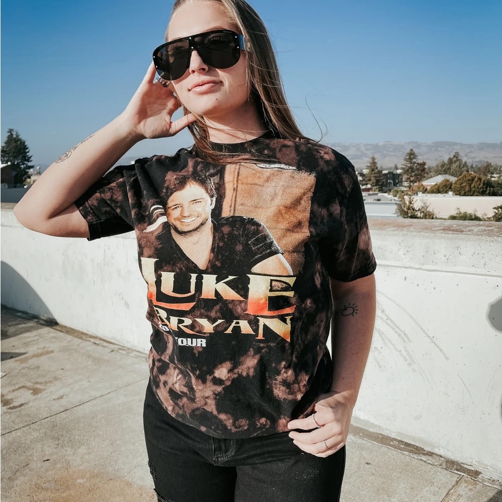 Bleached Luke Bryan Tee